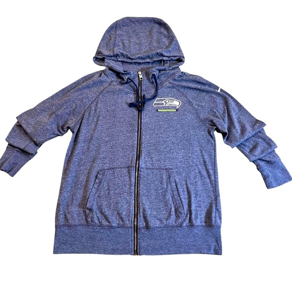 Seattle Seahawks | Nike Women's | Full Zip Hoodie Sweatshirt Medium - Picture 1 of 9